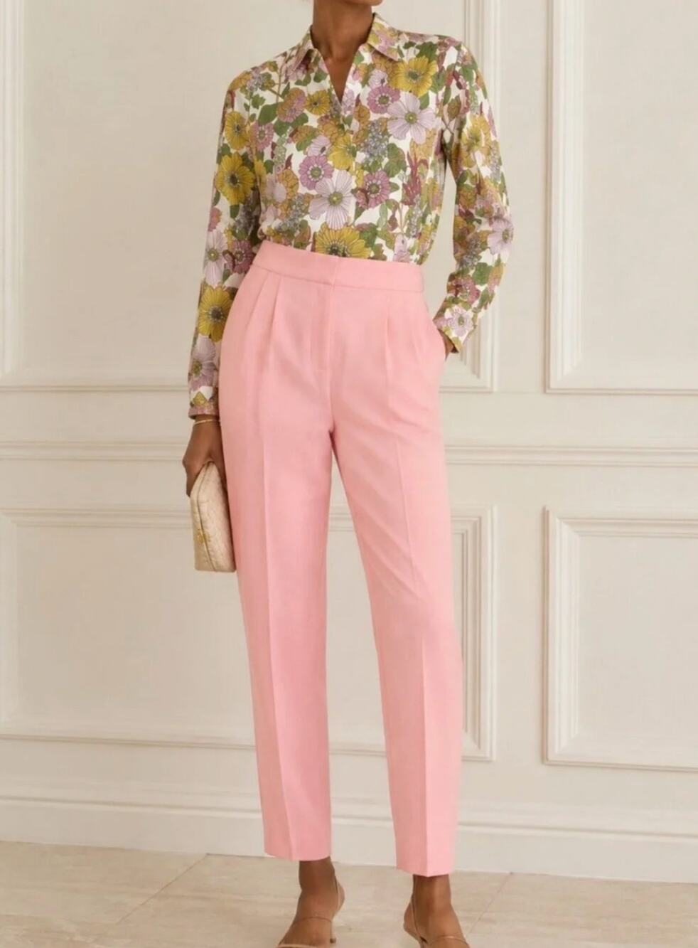 tuckernuck wildflower fields adalie jumpsuit pink floral, women size 6